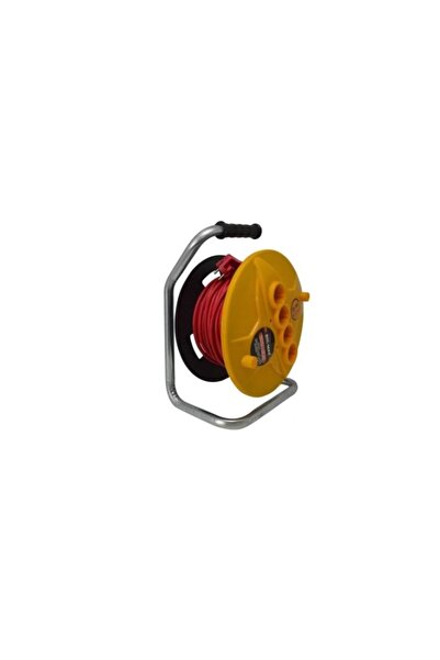 Campion 50m Extension Cord 3x2.5mm, 4 Outlets, BullMax, Tambur Reel for Indoo...