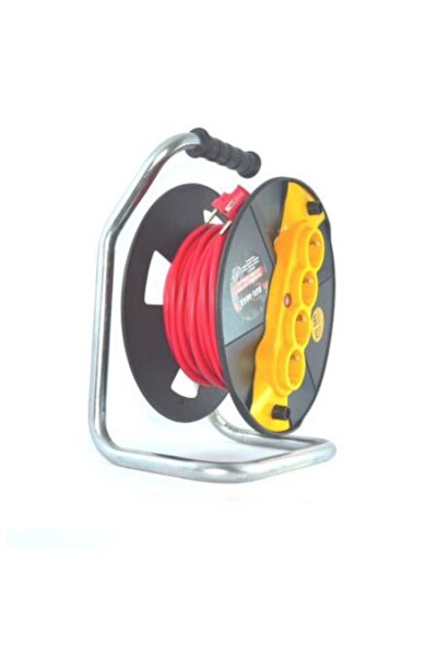 Campion Drum-Type Extension Cord Reel, 4 Outlets, 50m, 3x2.5mm