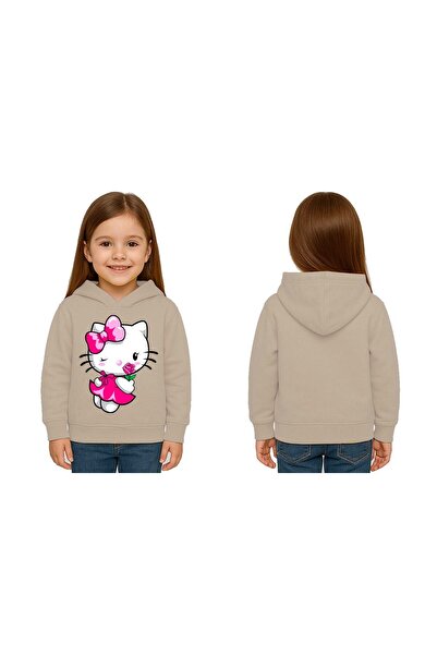 SEDİRLİ Unisex hello kity cu imprimeu Copii Swae tricou cu imprimeu cu glugă ...