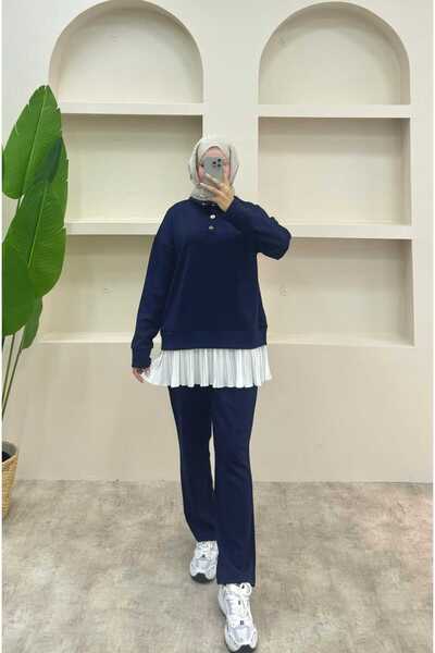 lurex moda Pleated Suit