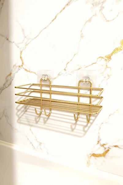 Hediyeler Kapında 4 Kancalı Yapışkanlı Banyo Şampuanlık