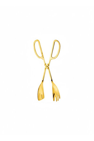 Dame Marie Gold Stainless Steel Salad Tongs
