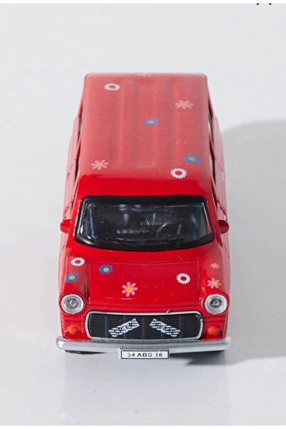 MorPort Flower Abbas Toy Car I Flower Abbas Toy Minibus I Metal Pull and Drop Car I Air Horn 12 cm