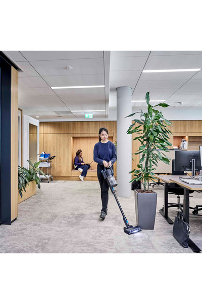 Nilfisk Commercial upright vacuum cleaner, cordless, VU200, max. 20,000Pa, HEPA 14