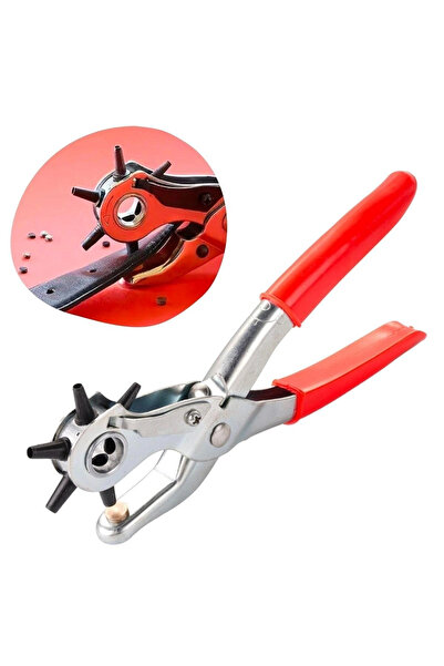 shopwave 6 Different Size Belt Drilling Pliers Belt Drilling Hole Opener Apparatus (5047)