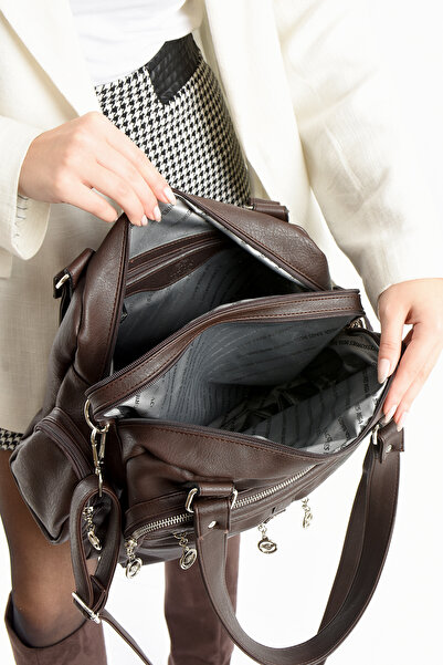 Çanta Trend Lisbon/Soft Leather Multi-Compartment Women's Shoulder Bag