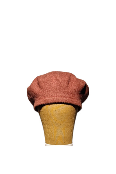 OEM Women's beret, 100% wool, size S-M, brown