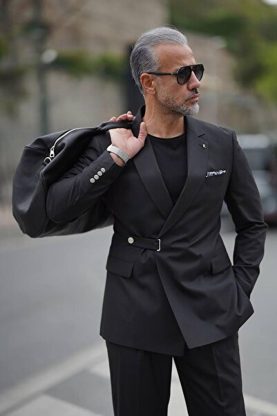 Fc Plus İNGİLİZ YAKA YANDAN KEMERLİ PREMİUM TAKIM ELBİSE