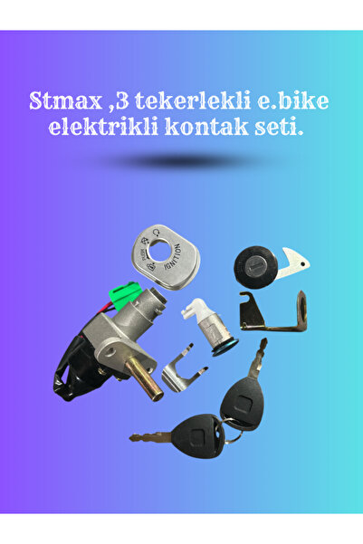 CTR Stmax 3 Tekerlekli E-Bike Kontak Seti – Elektrikli Bisiklet Anahtar ve Ki...