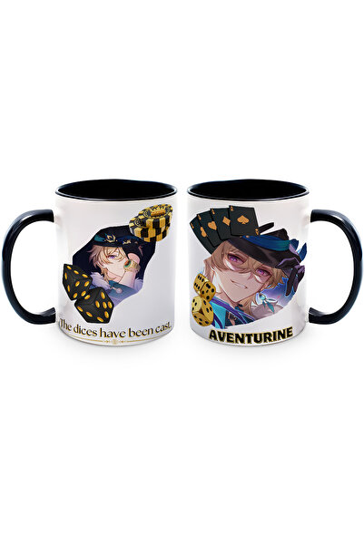 Kupabaskıcısı Honkai Star Rail Aventurine Porcelain Mug Cup – Anime Design – ...