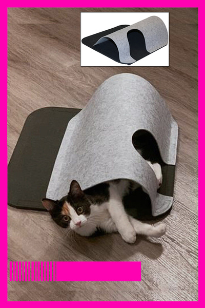 Bundera Lizzo Kedi Tüneli Evcil Hayvan Oyuncağı Yavru Yetişkin Kedi Yuvası Ya...