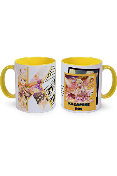 Kupabaskıcısı Project Sekai Kagamine Rin Porcelain Mug Cup – Anime Design – D...