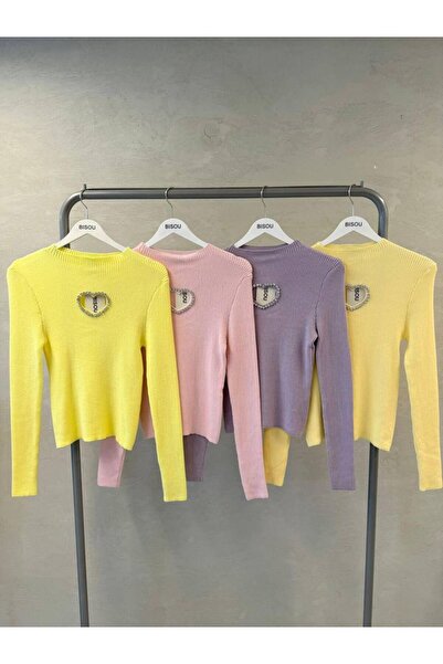 OYERGA MODA Women's Stone Heart Sweater