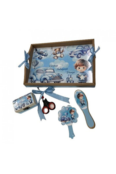 Paperla Tavita de turta, 5 piese, Bebe , Bleu