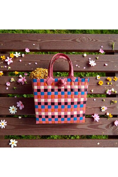 KİANA DÜKKAN - SUADÉ Midi Boy Örgü Sepet Çanta