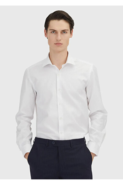Ramsey White Regular Fit Woven Classic 100% Cotton Shirt