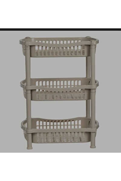 OEM Etajera Crem cu 3 Nivele de Bucatarie 41x31x54cm