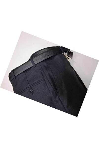 Ege Erkek Giyim Pantolon kışlık klasik gri füme 67%Flanel-33%Yün kumaş