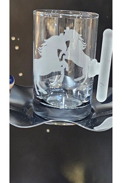 Turkish Store İstanbul Black Horse 18-Piece Tea Set