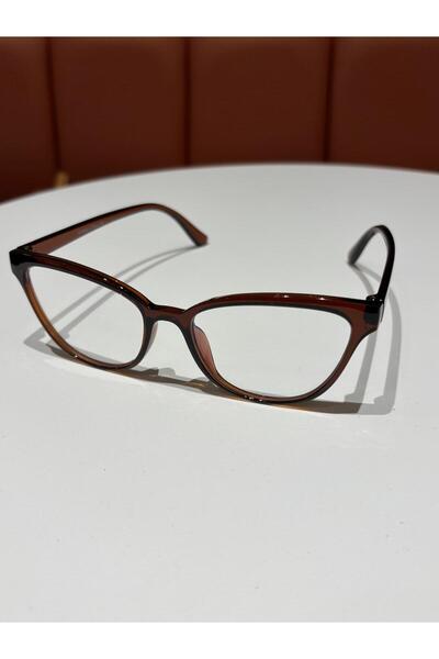 funeyes Venny Brown Cat Eye Blue Light Protection Glass Changing Glasses |   56 Ekartman