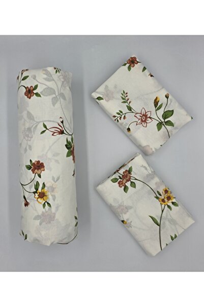 pınarhome collectıon Fabric Fitted Sheet for Pad Beds + Pillow Case with Cover (Corner Depth 30 Cm) New Season***