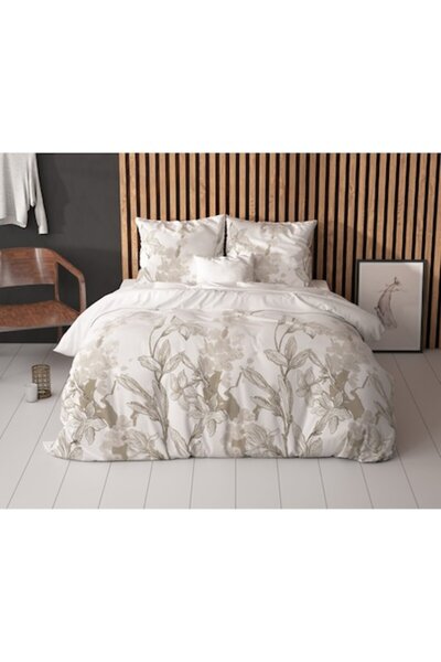 Sleeptime Bedding Set for 1 Person, White, Cotton, 140x220 cm