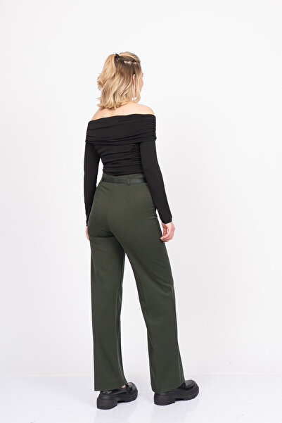 MissVina Addison Belted Fabric Pants 30323