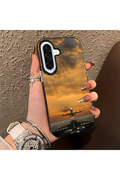 Caseji حافظة هاتف متوافقة مع سامسونج جالاكسي A36-A56 بطباعة طائرة، ممتصة للصد...