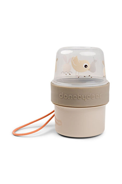 Done By Deer Recipient dublu pentru gustări To Go, mărimea S, Birdee Sand