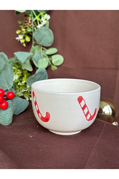 MeGgDecor Red Cane Snack Bowl