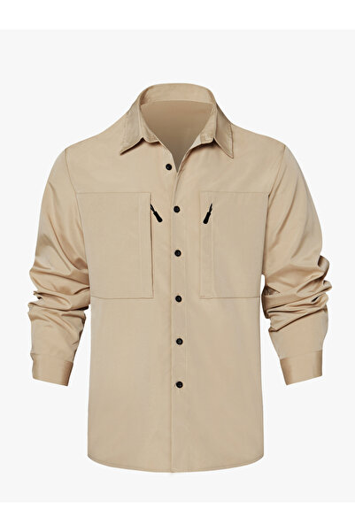 Take Two By Styli Men Solid Pocket Detail Long Sleeve Jacket