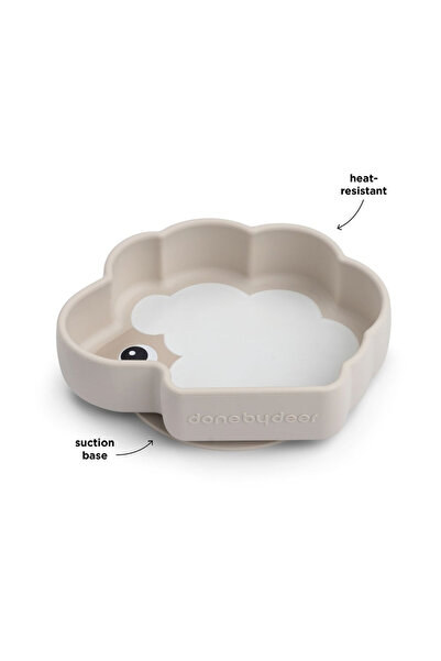 Done By Deer Stick&amp;Stay Sheepy Sand silicone bowl