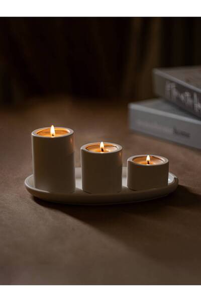 EFFU HOME COLLECTION 3 lü beton mumluk