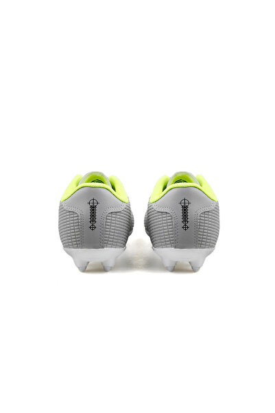 Jump 28223 F L.Grey Neon Green Navy Youth Grass Cleats