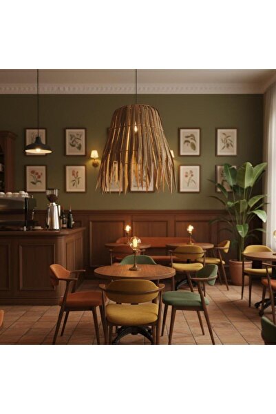 genernic Single Rustic Pendant | Bohemian Rustic Design 35 cm | E27