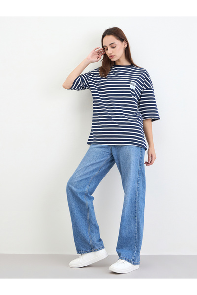 Styli Striped Round Neck T-Shirt