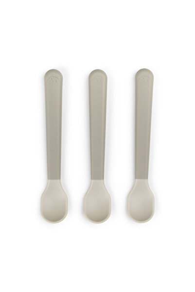 Done By Deer Set of 3 teaspoons Foodie Easy-Grip Sand