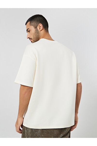 Styli Men Oversized Soft Heavy Jersey T-Shirt with Badge