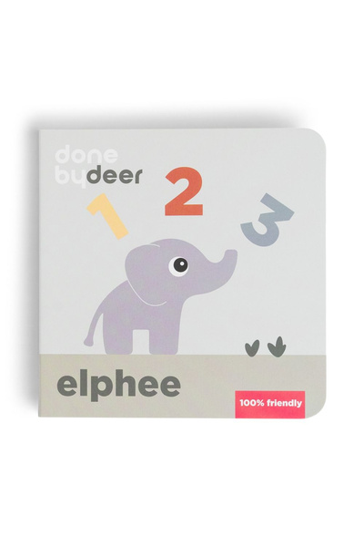 Done By Deer Jucărie educativă de numărare a cărților Elphee Colour Mix
