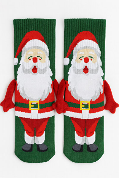 CARNAVAL SOCKS Santa Claus Holding Hands Patterned Christmas Socks