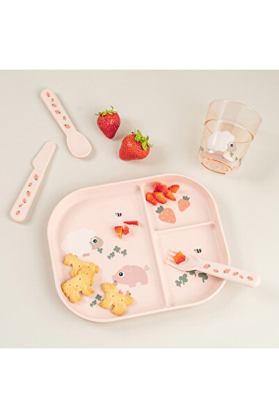 Done By Deer Foodie Tiny Farm Powder compartmentalized plate