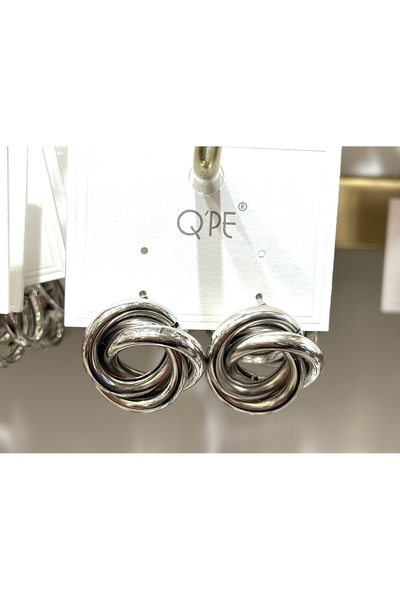 QPE SILVER STEEL EARRINGS