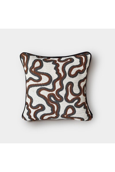 Lidoma Home Βρόχος " Με υφή Με σχέδιο Θήκη διακοσμητικού μαξιλαριού - 45x45