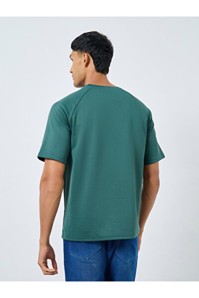 Styli Oversized Minimal Print Heavy Jersey T-Shirt