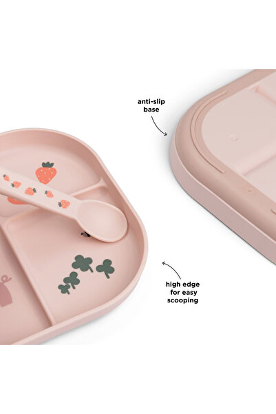 Done By Deer Foodie Tiny Farm Powder compartmentalized plate