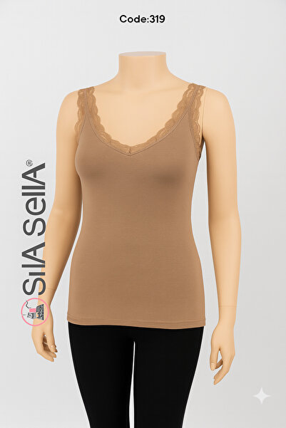 belpa Sıla Sella Lace Tank Top