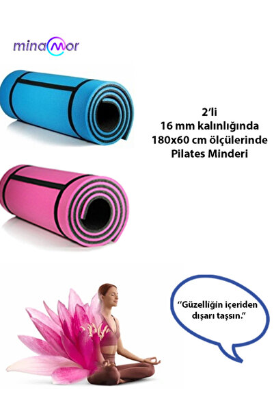 Minamor 2li 16mm Kalınlığında Pilates Minderi