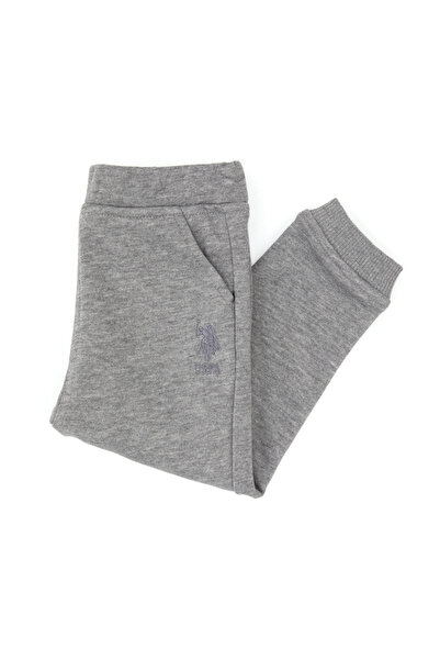 U.S. Polo Assn. Boy's Gray Melange Sweatpants 50316485-Vr086