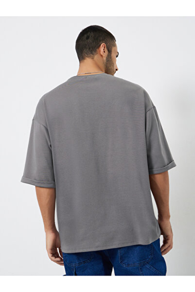 Styli Men Boxy Heavy Jersey Stretch Interlock T-Shirt