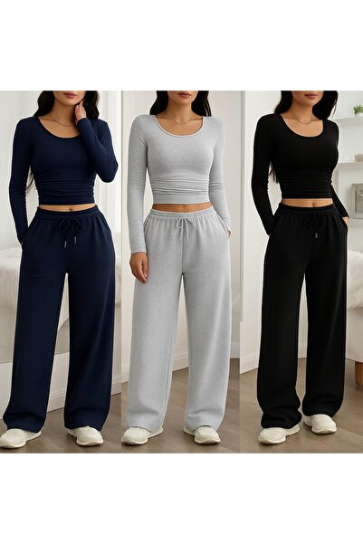 Timburly Unisex 4 Mevsim Giyilebilir 3 Adet Beli Lastikli Siyah Gri Lacivert ...